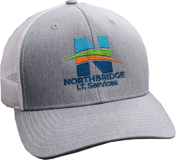 Northbridge gray and white hat